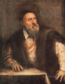 Titian Painting - Self Portrait Tiziano Titian